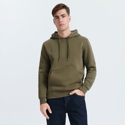 Sinsay - Bluza z kapturem - Khaki