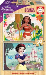 Educa - Disney Princess (Vaiana + Królewna Śnieżka)