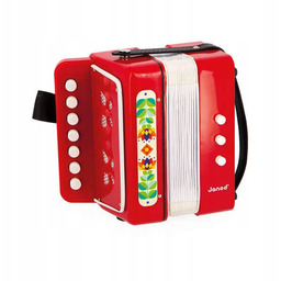 Akordeon zabawka muzyczna dla dzieci tropikalne Gioia Janod