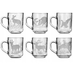 Kubki z uchem do kawy herbaty soku "Myśliwskie"