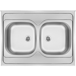 DEANTE Zlewozmywak dwukomorowy Tango ZM6 020N Stalowy 60x80