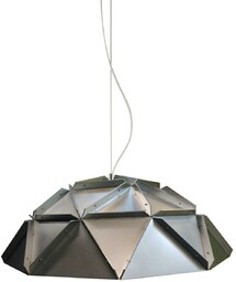 SPUTNIK lampa wisząca srebrny metaliczny fi70cm KING HOME