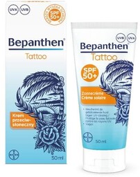 Bepanthen Tattoo - Krem przeciwsłoneczny SPF 50+ UVA/UVB,