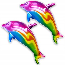 2x Dmuchany Delfin Do Pływania Materac Koło Duże