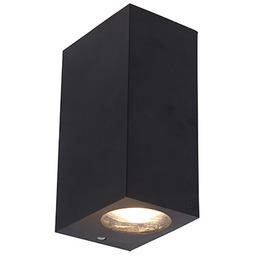 Nowoczesna lampa ścienna z czarnego plastiku - Baleno