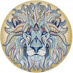 Okrągłe Puzzle Lew 1000 elementów 65x65 cm