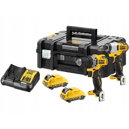 Zestaw DeWALT DCK2110L2T wkrętarka DCD701 zakrętarka DCF801 2x3Ah