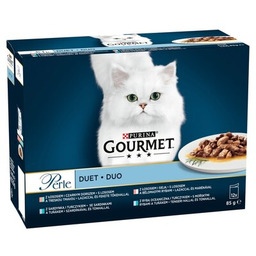 GOURMET Karma dla kota Perle Duet Rybny (12