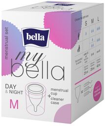 My Bella, kubeczek menstruacyjny Day & Night, transparentny,