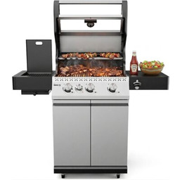 KOLER Grill ogrodowy gazowy Krone Compact Pro Srebrny