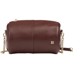 Skórzana damska mała torebka na ramię z łańcuszkiem