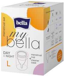 My Bella, kubeczek menstruacyjny Day & Night, transparentny,