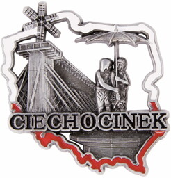 Magnes metalowy kontur Ciechocinek