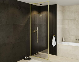 Besco kabina Walk-in Icon Gold 110 cm, szkło