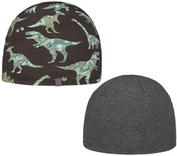 Czapka Dwustronna Dinoparty Kids by maximo, brązowy, 49