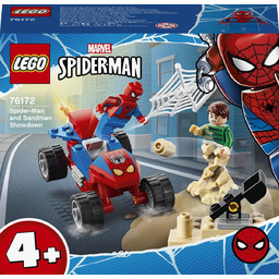 LEGO Marvel, Spider-Man, klocki Pojedynek Spider-Mana z Sandmanem,