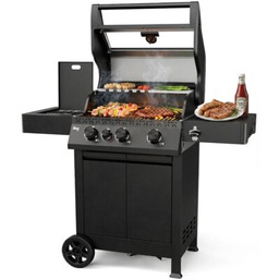 KOLER Grill ogrodowy gazowy Krone Compact Czarny 15.5