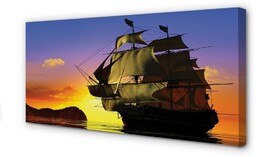 Obraz na płótnie Niebo statek morze