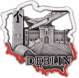 Magnes metalowy kontur Dęblin