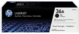 Toner oryginalny HP 36A [CB436AD] [Czarny] [Dwupak]