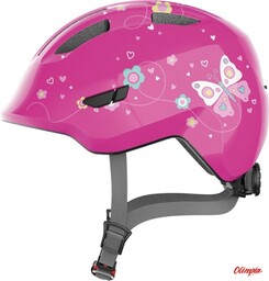ABUS Kask rowerowy dziecięcy Smiley 3.0 pink butterfly
