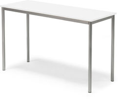 Stół SONITUS, 1400x600x900 mm, laminat HPL biały, szary