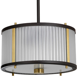 Kichler Żyrandol LAMPA wisząca Corona DL-CORONA-2P-BAB Elstead okrągła
