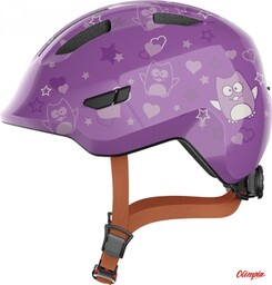 ABUS Kask rowerowy dziecięcy Smiley 3.0 purple star