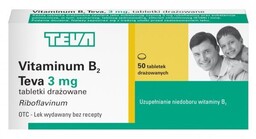 Vitaminum B2 Teva 50 Tabletek