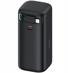 Usams Powerbank ze zwijanym kablem Retractable Lightning 18000