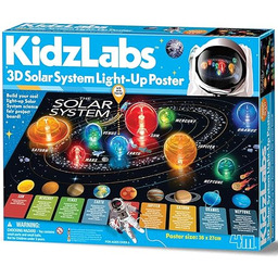 KidzLabs - podświetlany plakat 3D z układem słonecznym