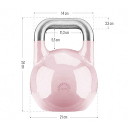 Kettlebell stalowy 8 kg hantel kula kettle Gorilla