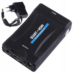Adapter Konwerter Scart Euro do HDMI HD