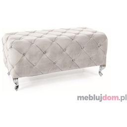 Ławka z kryształkami Hestia Signal Bluvel 03 szary