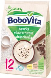 BoboVita Kaszka mleczno-ryżowa, stracciatella, po 12 miesiącu, 210