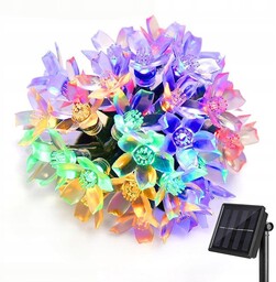 Lampki SOLARNE Ogrodowe KOMPLET 5 metrów 20 LED