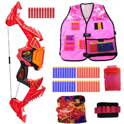 Nerf Elite Dragonpower łuk Skyblaze F0809 + różowa