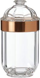 Premier Housewares 1601670 Przezroczysty pojemnik, akryl, różowe złoto,