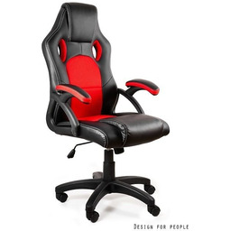 Fotel gamingowy dynamiq v7 czarno-czerwony unique