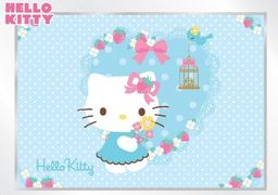Fototapeta na flizelinie Hello Kitty Niebieskie Serduszko XL