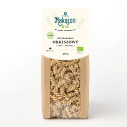 Makaron Orkiszowy Jasny BIO vegan Świderki 400 g.,
