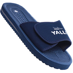 Męskie granatowe klapki na rzep Yalli