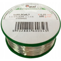 Cyna Cynel LC99.3 100g/0,25mm - bezołowiowa