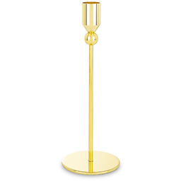 Świecznik metalowy złoty glamour 22x8x8 182810