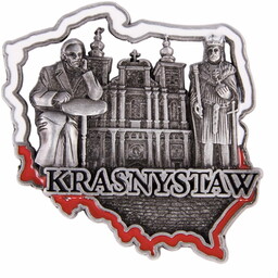 Magnes metalowy kontur Krasnystaw