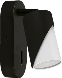 Ścienna lampa tuba Zebra 04216 Ideus z włącznikiem