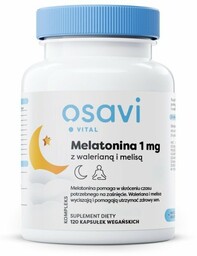 OSAVI Melatonina 1 mg z walerianą i melisą