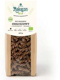 Makaron Orkiszowy Pełnoziarnisty BIO vegan Świderki 400 g.,