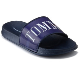 Klapki basenowe piankowe lekkie z hologramem Tommy Hilfiger