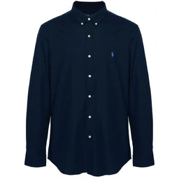 RALPH LAUREN GRANATOWA KOSZULA SLIM Z KOŁNIERZYKIEM